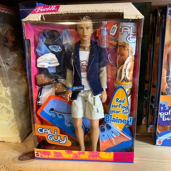 Mattel Cali Guy Blaine with Blue and White Surf Gear NRFB - Picture 1 of 9